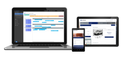CarOnline reservation plan and availability calendar